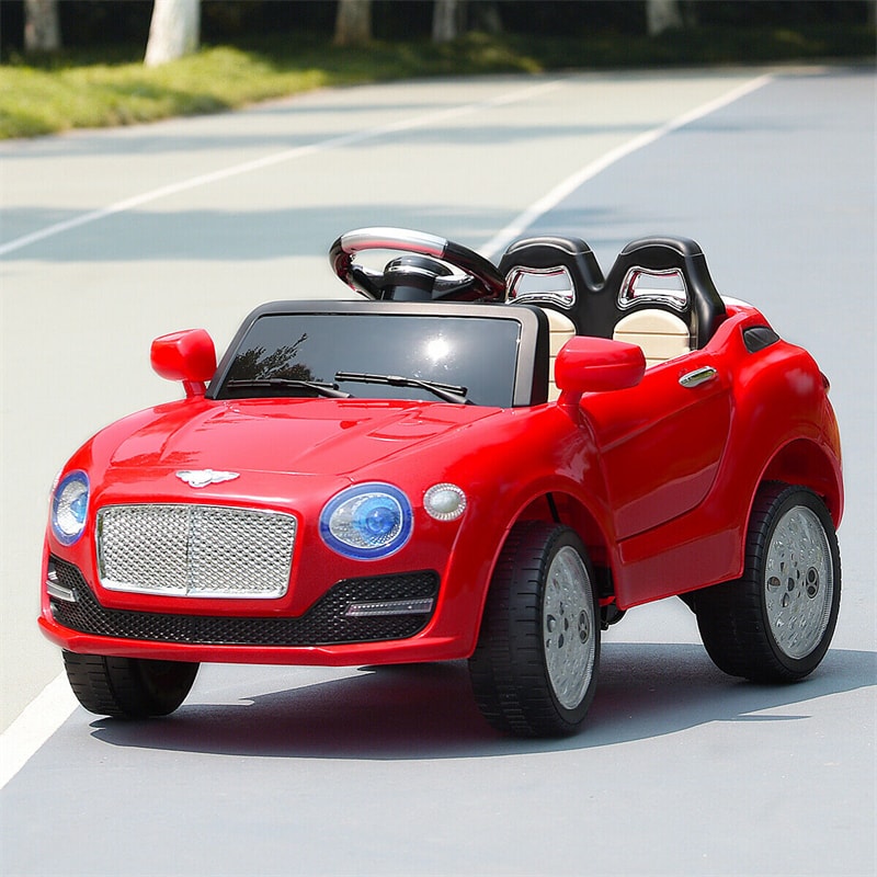 6V Kids Ride-On Car Electric Battery Power RC with Remote Control & Flashing Wheel Lights