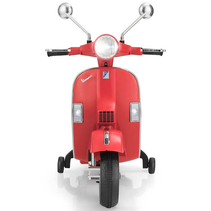 6V Kids Ride on Vespa Scooter Electric Motorcycle with Music and Lighting Effects