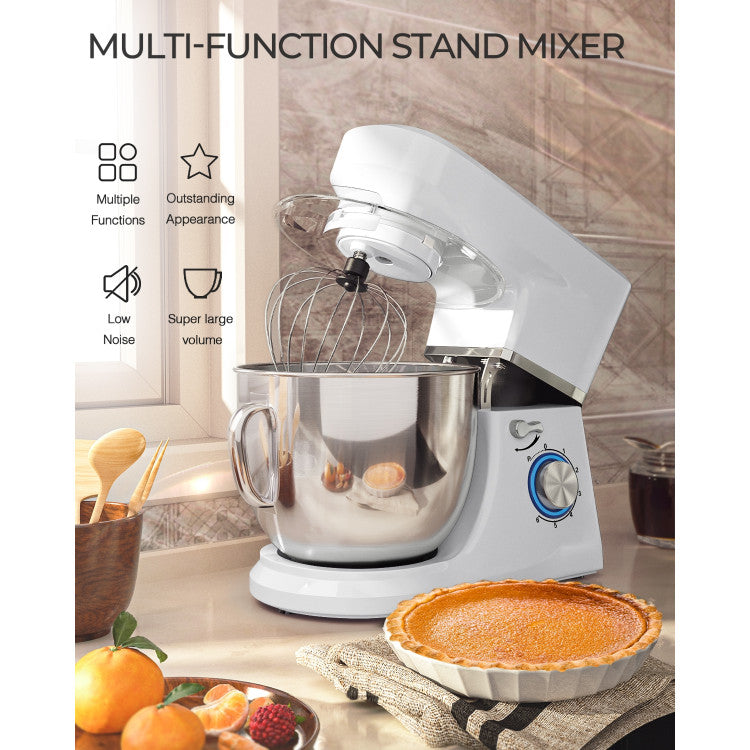 7.5 Qt Tilt-Head Stand Mixer with Dough Hook and 6-Speed Setting