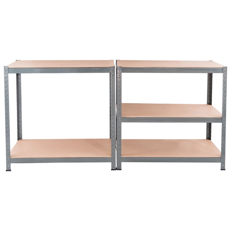 71 inch Heavy Duty Steel Adjustable 5 Level Storage Shelves