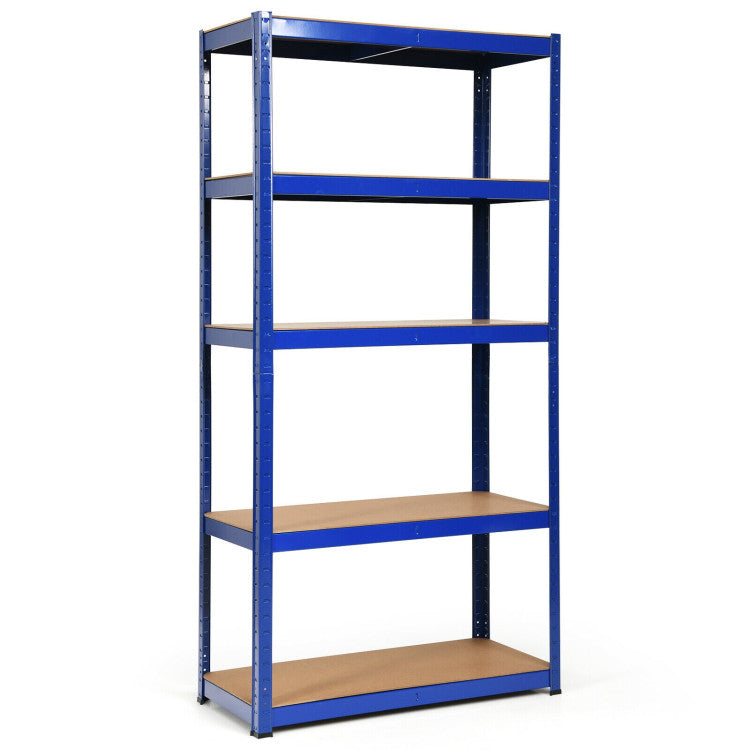 72 Inch Garage Storage Rack with 5 Adjustable Shelves for Books and Kitchenware