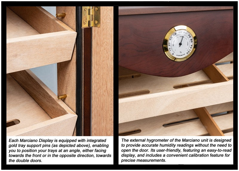 Prestige Import- 26" Countertop Cigar Humidor Cabinet 250 Ct Display (Marciano)