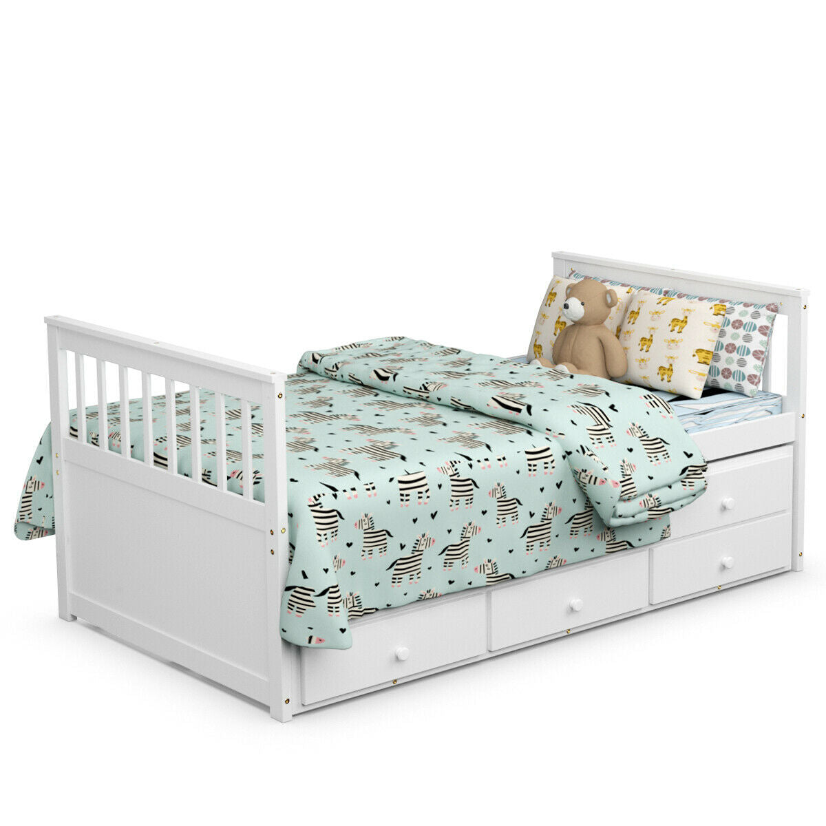 Twin Captain’s Bed Storage Daybed with Drawers