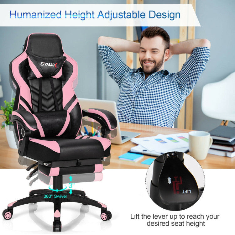 Adjustable Computer Chair Gaming Chair with Footrest for Home and Office