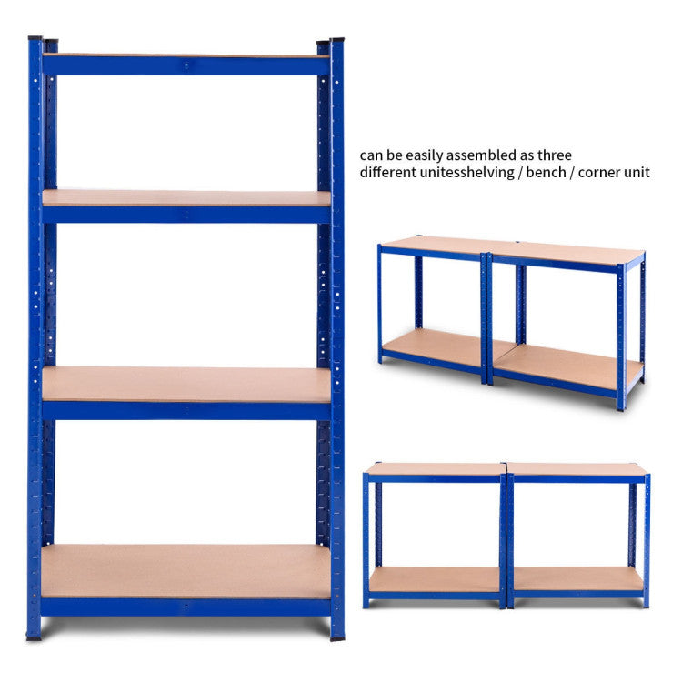 Adjustable Heavy Duty 4 Level Garage Tool Shelf Storage