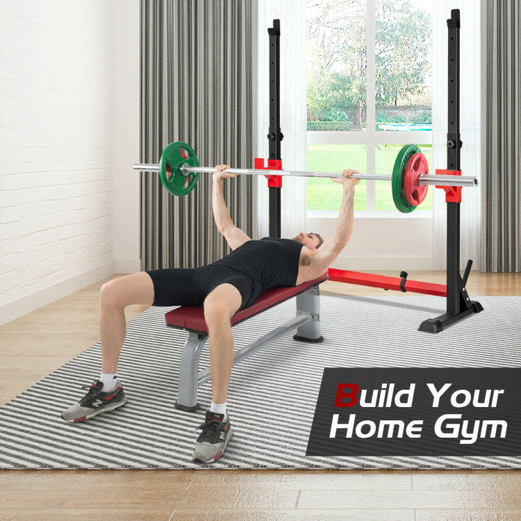 Adjustable Squat Rack Stand for Home Gym Fitness Exercise