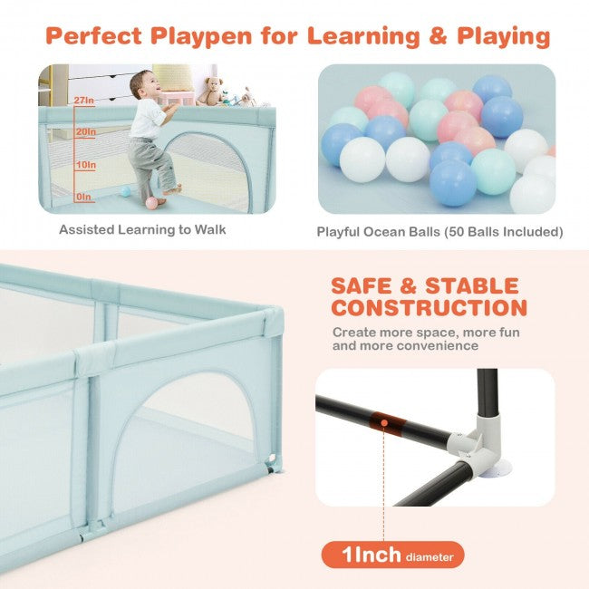 Baby Playpen Safety Play Yard for Baby Infants