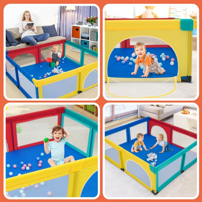 Baby Playpen Safety Play Yard for Baby Infants