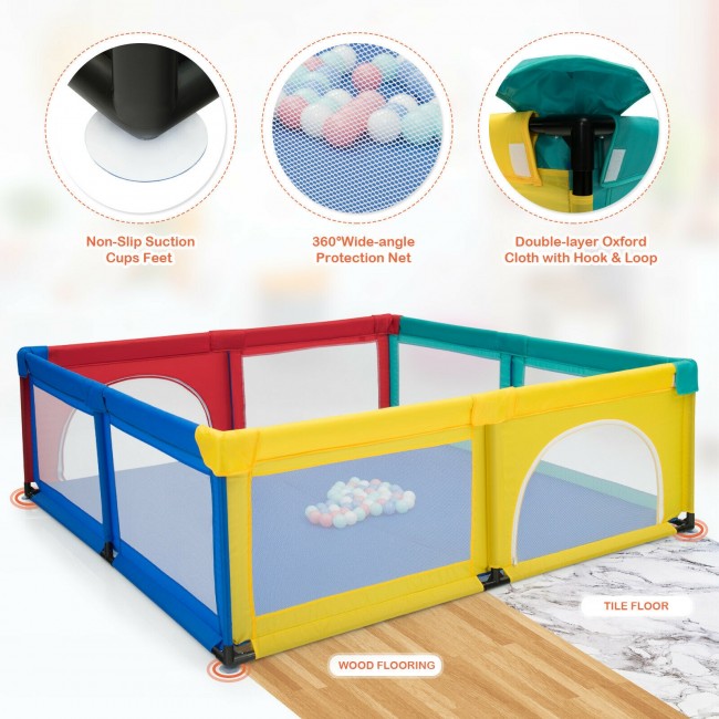 Baby Playpen Safety Play Yard for Baby Infants