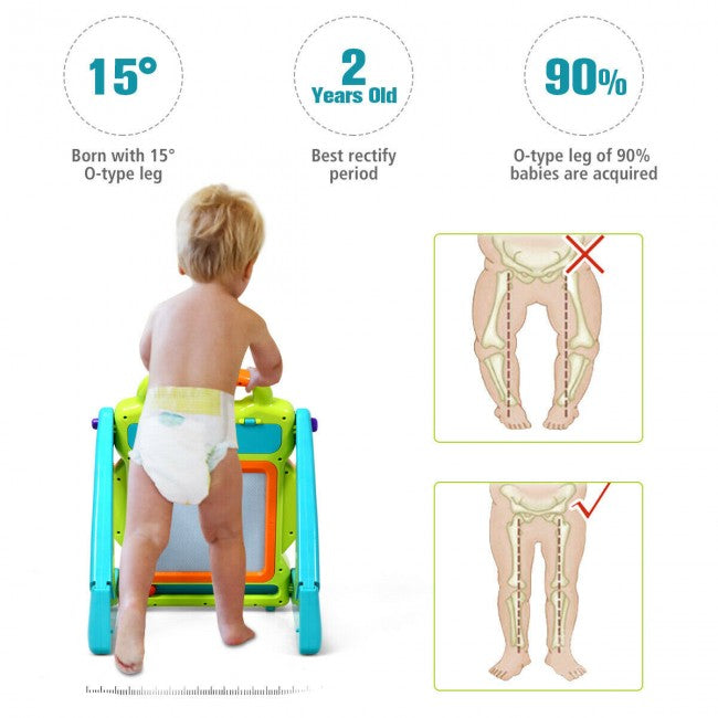 3-in-1 Kids Activity Sit-to-Stand Learning Walker with Musical Toys