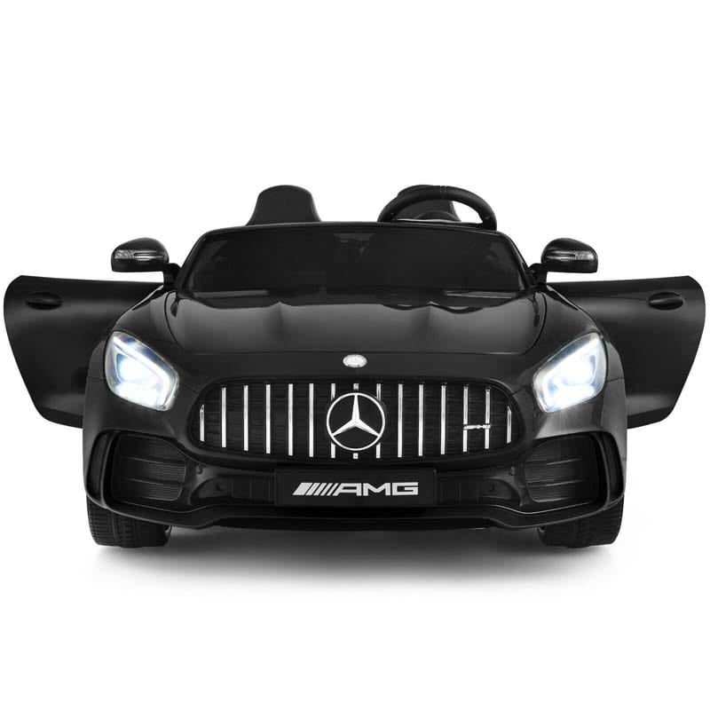 12V Kids 2-Seater Ride On Car Mercedes Benz AMG GTR Electric Vehicle with Remote Control LED Lights