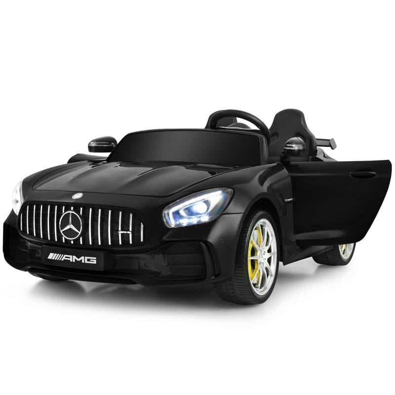 12V Kids 2-Seater Ride On Car Mercedes Benz AMG GTR Electric Vehicle with Remote Control LED Lights