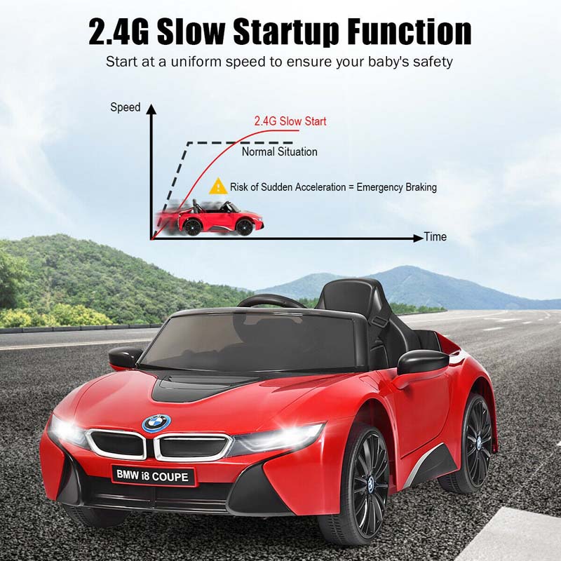 Kids Ride On Car 12V Licensed BMW I8 Battery Powered Electric Vehicle with Remote Control