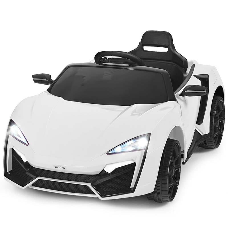 Kids Ride On Sports Car 12V Battery Powered Electric Vehicle with Remote Control & LED Lights