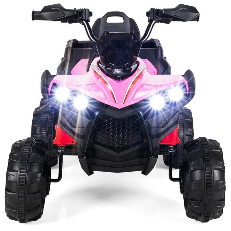 12V Kids Ride On ATV 6-Wheeler Electric Quad Car w/ 4WD & Trunk