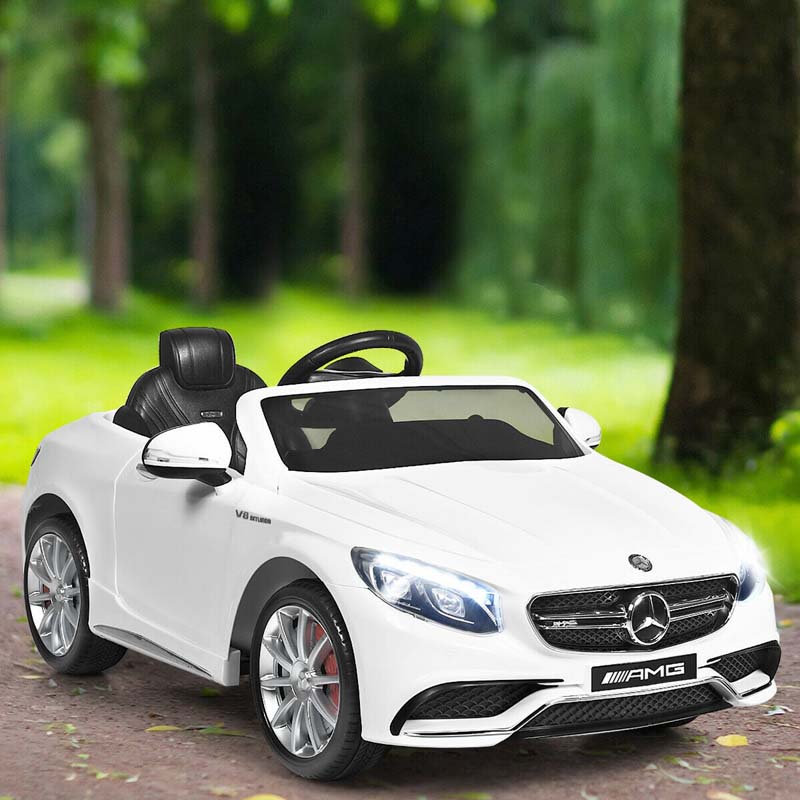 12V Kids Electric Ride-on Car Mercedes-Benz S63 Battery Powered Electric Vehicle with Remote Control