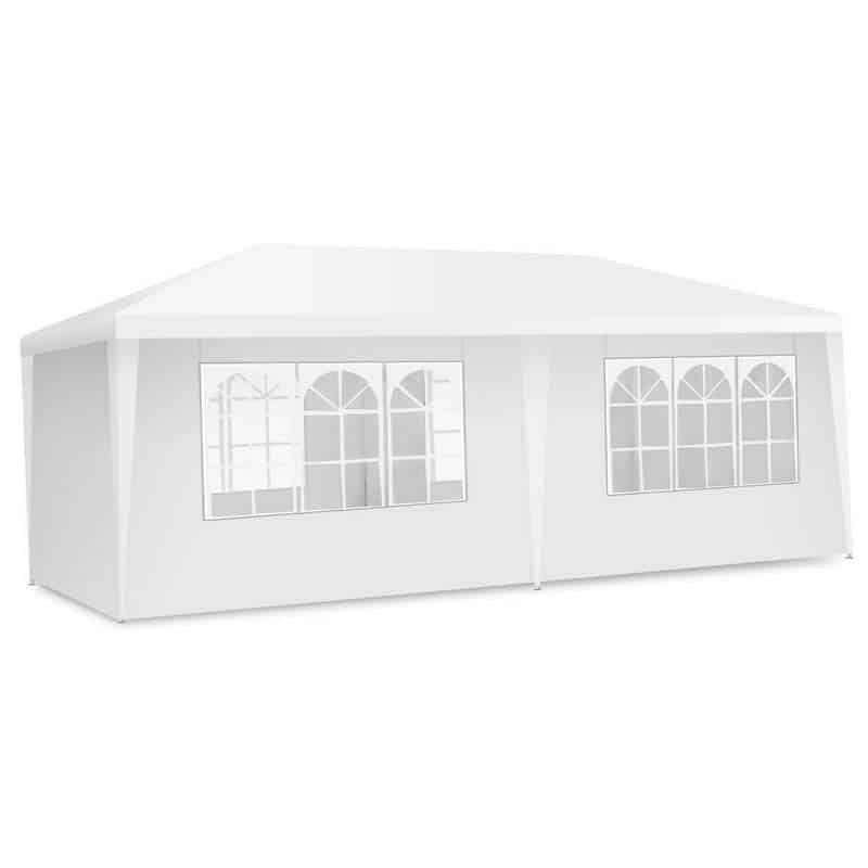 10' x 20' Canopy Tent Outdoor Wedding Party Tent Gazebo with 6 Removable Sidewalls & Carry Bag