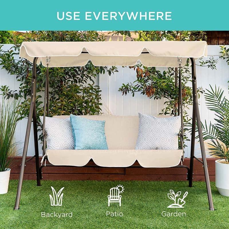 Outdoor 2 Person Weather Resistant Patio Porch Swing