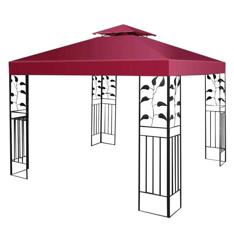 10' x 10' 2-Tier Patio Gazebo Canopy Top Replacement Cover
