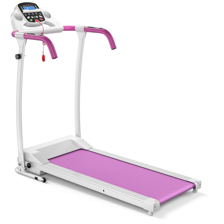 Compact Electric Folding Running Treadmill with 12 Preset Programs LED Monitor