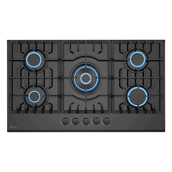 Empava 3-Piece Kitchen Package: 24" Electric Oven, 36" Gas Cooktop, and 36" Wall Mount Range Hood)