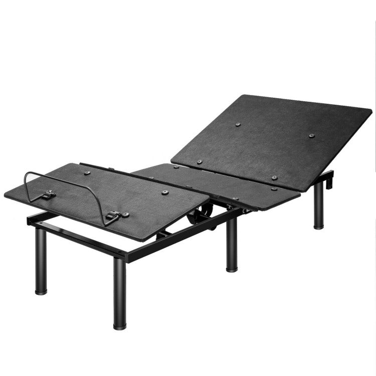 Ergonomic Adjustable Bed Base with Head & Foot Incline and remote control