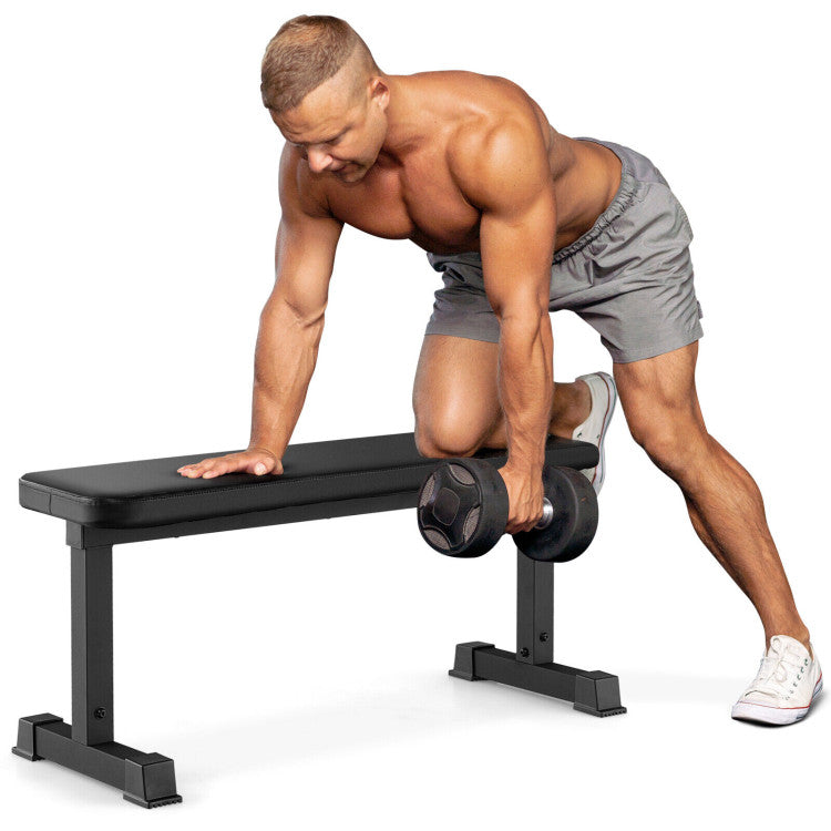 Flat Weight Bench 660 LBS Heavy Duty Strength Training Bench for Home and Gym