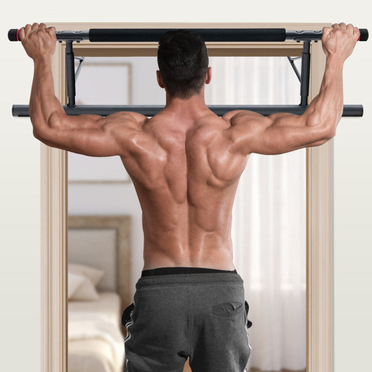 Foldable Strength Training Pull-up Bar for Doorway No Screw