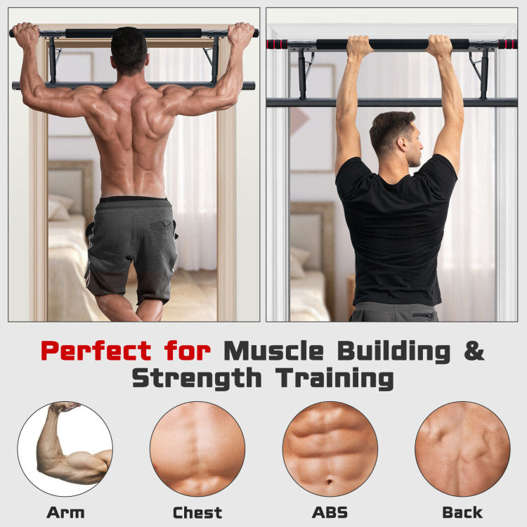 Foldable Strength Training Pull-up Bar for Doorway No Screw