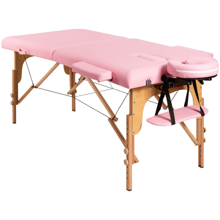 Foldable and Adjustable Facial Spa Bed with Carry Bag