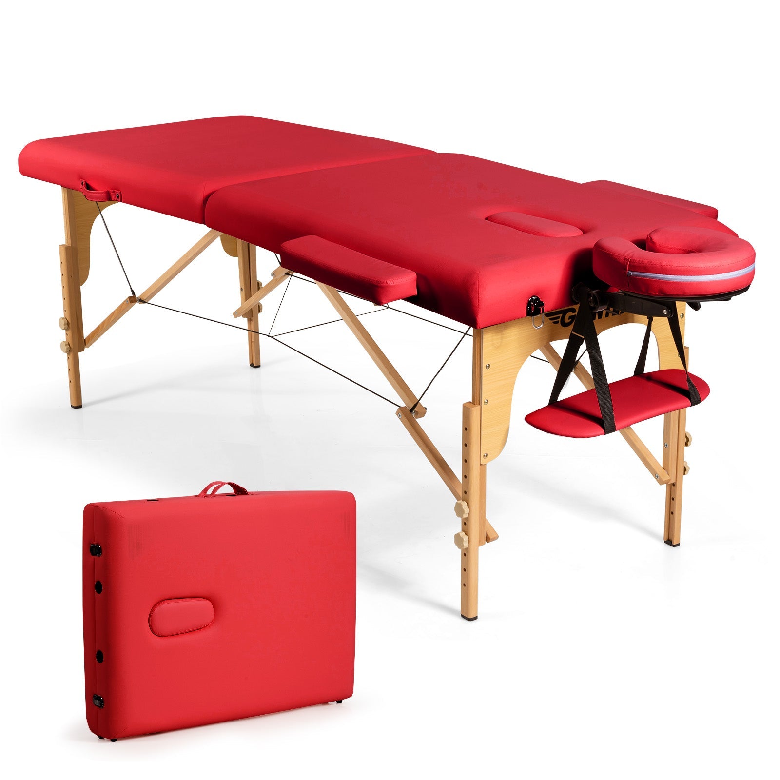 Foldable and Adjustable Facial Spa Bed with Carry Bag