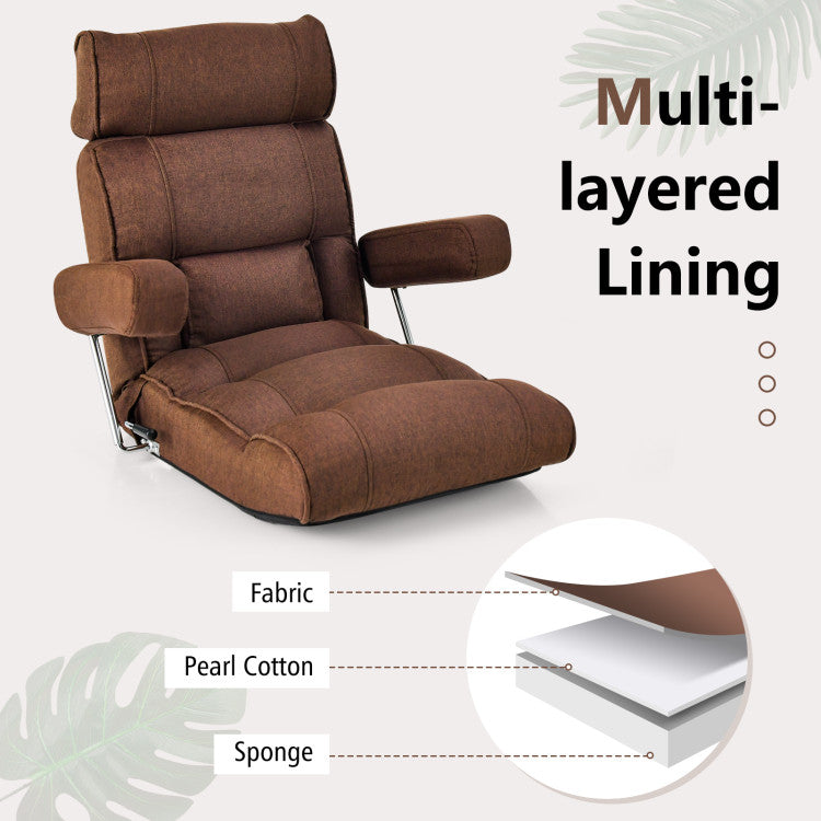 Folding Sofa Chair with 6-position Adjustable Backrest