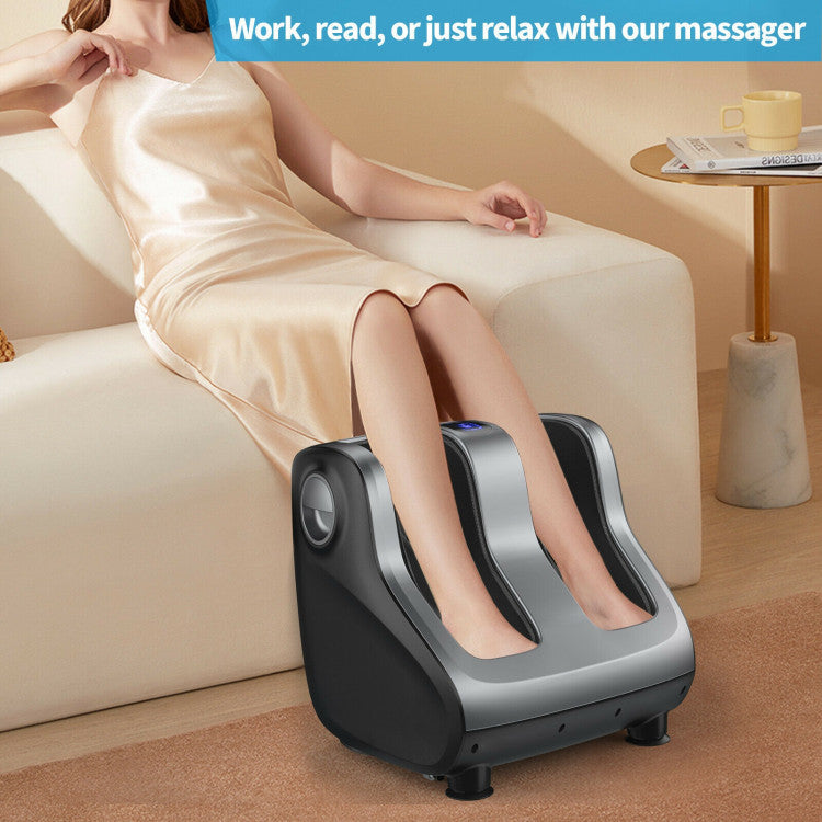 Foot and Calf Massager with Compression Kneading Heating & Vibrating and Remote Control