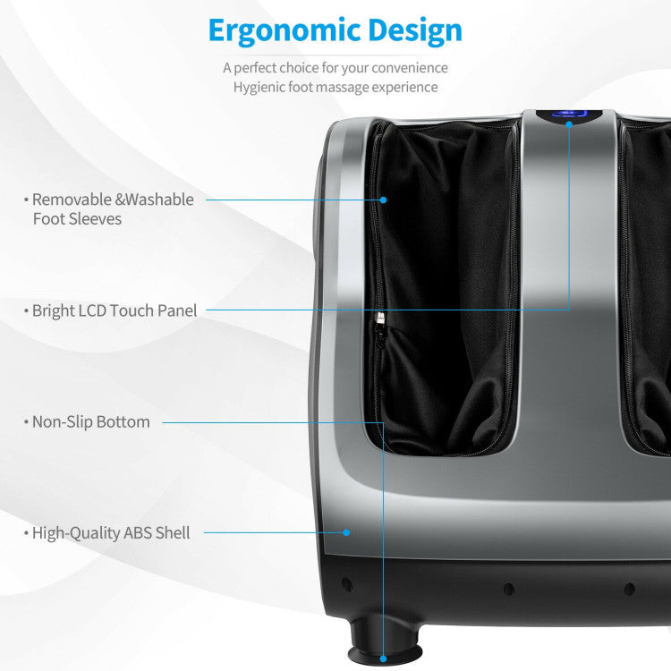 Foot and Calf Massager with Compression Kneading Heating & Vibrating and Remote Control