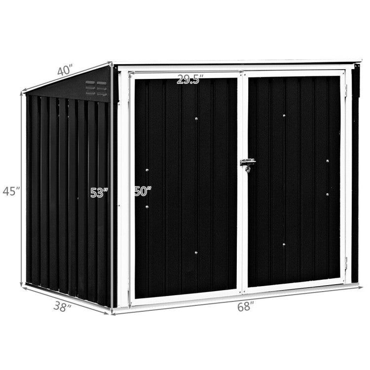 Garden Storage Shed 68 Cubic Feet for Tools and Garbage