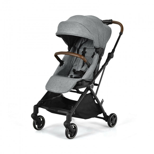 2-in-1 Convertible Aluminum Baby Stroller with Adjustable Canopy