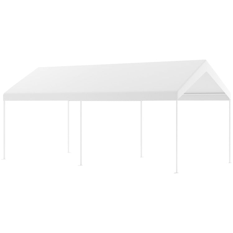 10 x 20 Feet Steel Frame Portable Waterproof Car Canopy Shelter