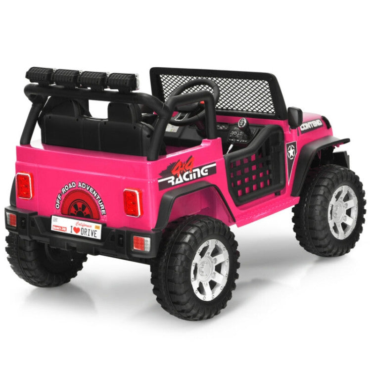 12V Kids Remote Control Electric  Ride On Truck Car with Lights and Music