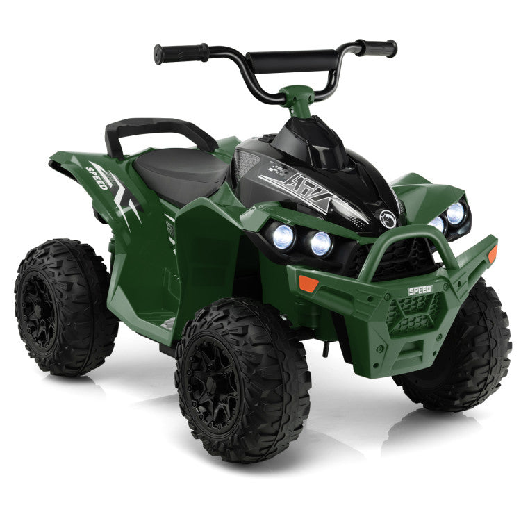 12V Kids Ride On ATV Car with 2 Speeds for Beaches, Cement Road