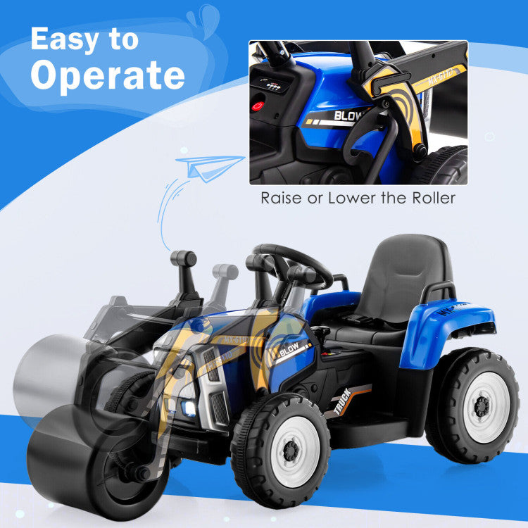 12V Kids Ride on Road Roller with 2.4G Remote Control