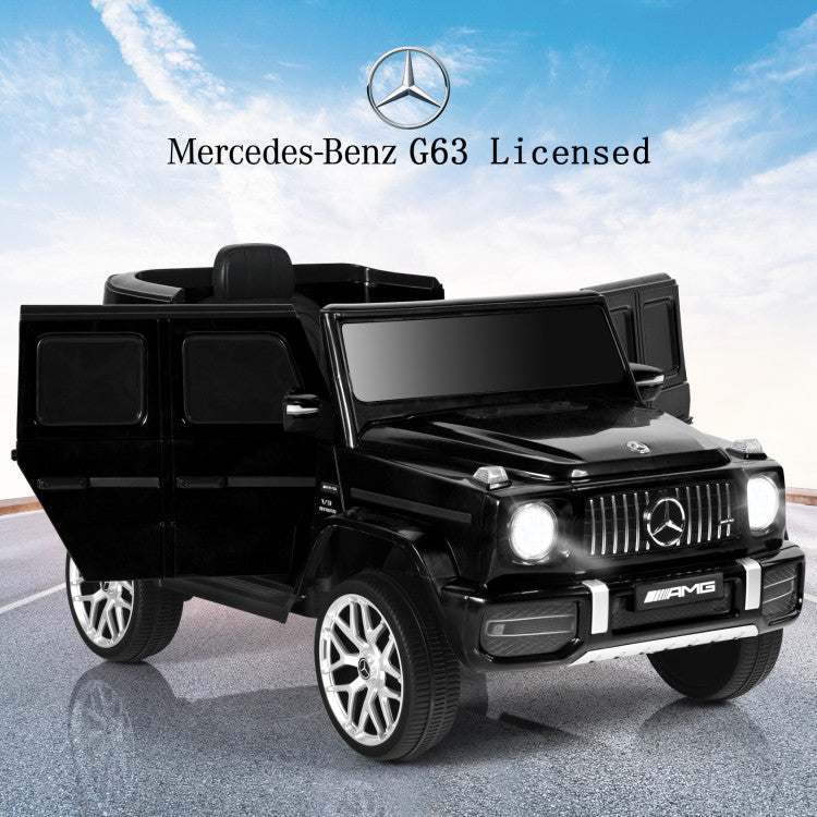 12V Mercedes-Benz G63 Licensed Kids 2-Seat Ride On Car with Remote Control