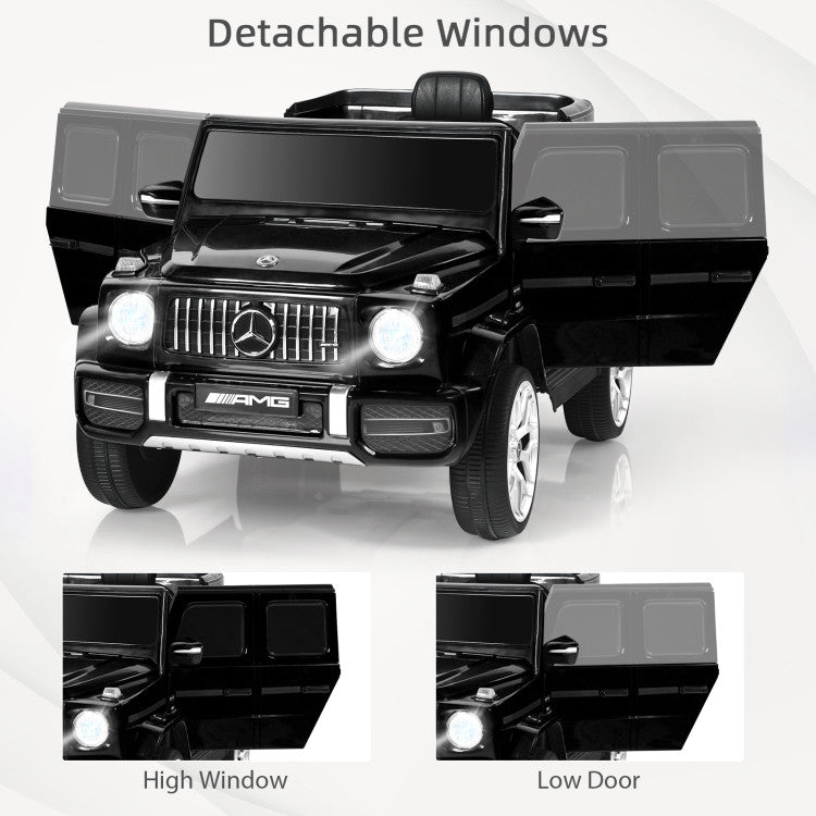 12V Mercedes-Benz G63 Licensed Kids 2-Seat Ride On Car with Remote Control