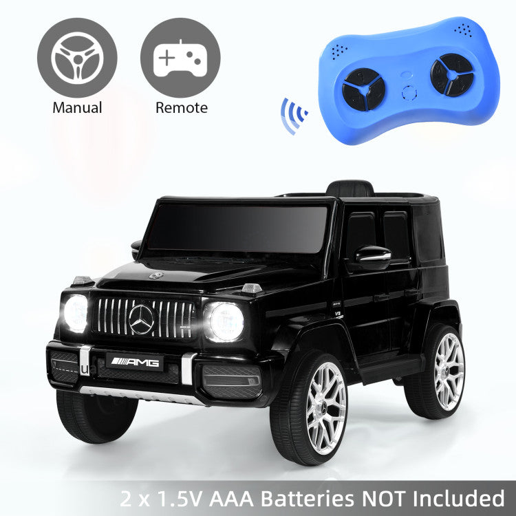 12V Mercedes-Benz G63 Licensed Kids 2-Seat Ride On Car with Remote Control