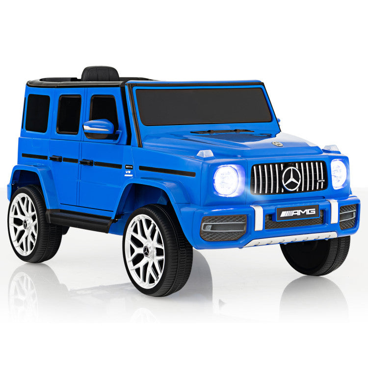 12V Mercedes-Benz G63 Licensed Kids 2-Seat Ride On Car with Remote Control