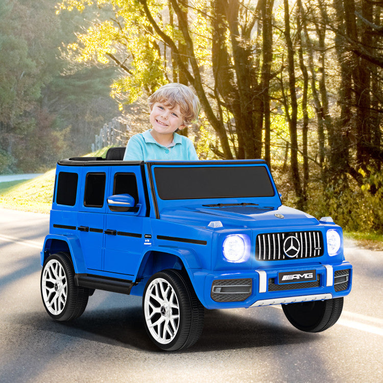 12V Mercedes-Benz G63 Licensed Kids 2-Seat Ride On Car with Remote Control