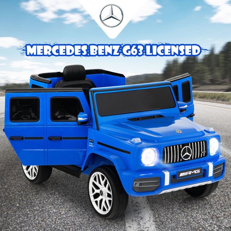 12V Mercedes-Benz G63 Licensed Kids 2-Seat Ride On Car with Remote Control