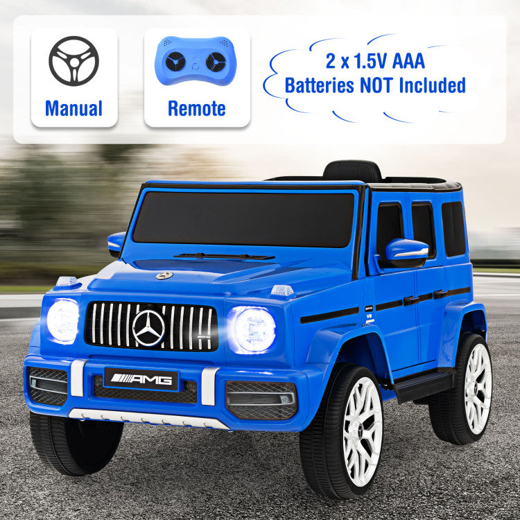 12V Mercedes-Benz G63 Licensed Kids 2-Seat Ride On Car with Remote Control