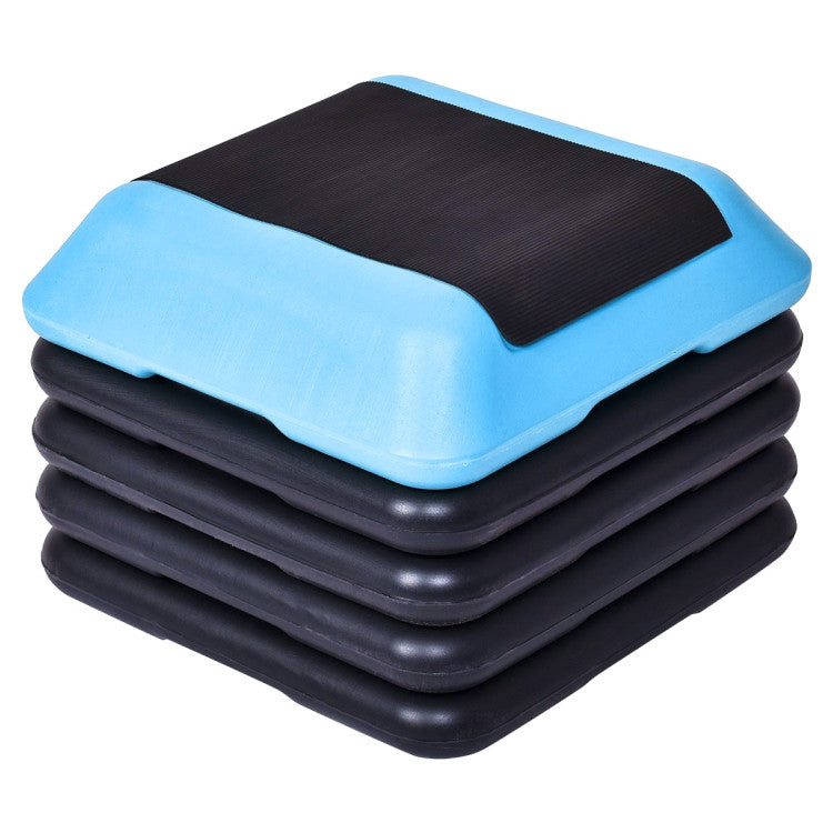 16 x 16 Inch Lightweight Aerobic Pedals with 4-Level Adjustable Heights