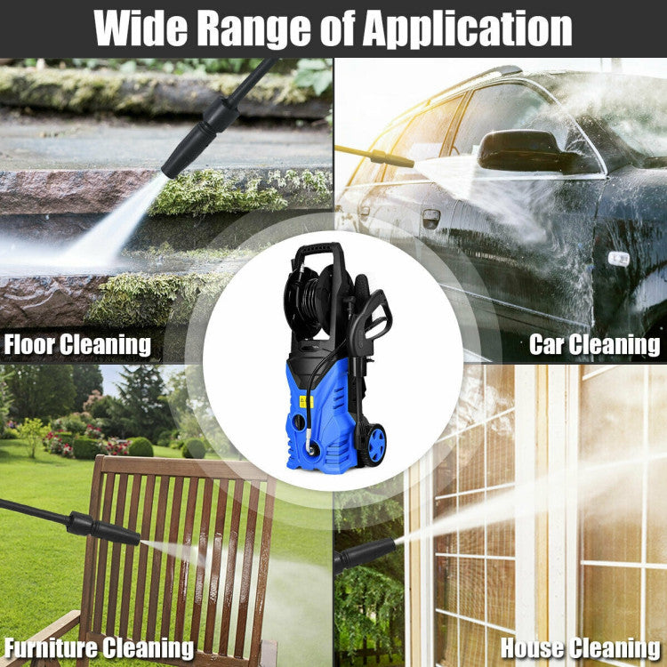 2030PSI 1800W Electric High Power Pressure Washer for Garden, Patio, Cars and Boats Cleaning