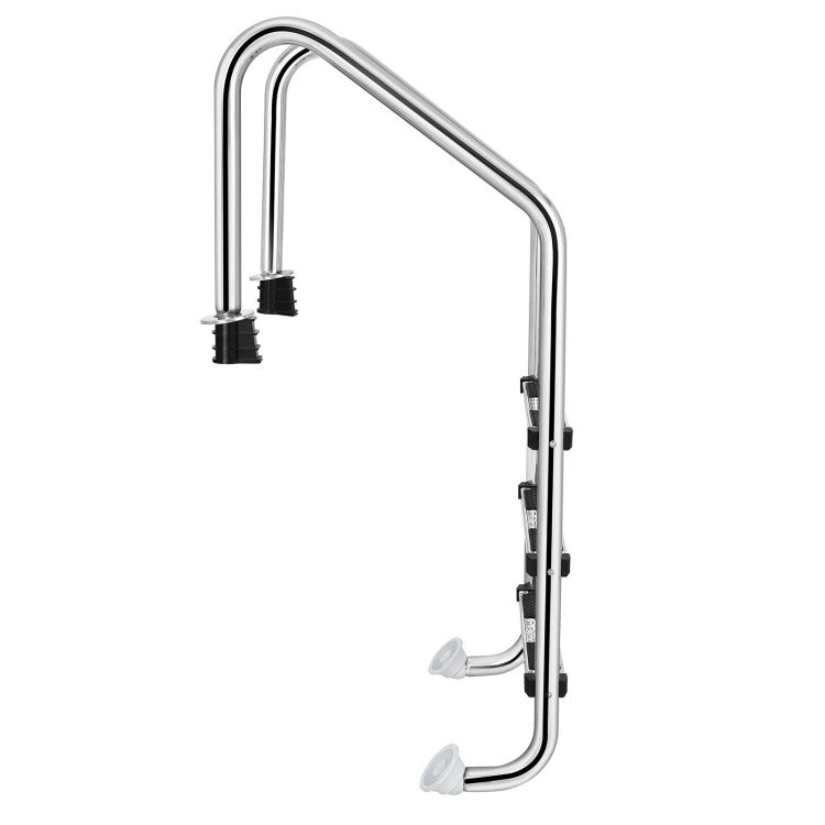 3-Step Stainless Steel Swimming Pool Ladder with Anti-Slip Footsteps